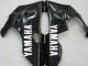 Carenados Moto Yamaha YZF 1000 R1 2000-2001 - Negro Brillante Blanco Calcomanía
