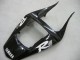 Carenados Moto Yamaha YZF 1000 R1 2000-2001 - Negro Brillante Blanco Calcomanía