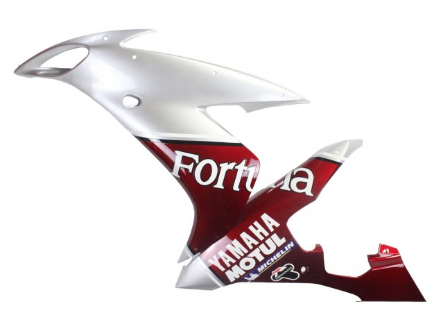 Carenados Moto Yamaha YZF 1000 R1 2004-2006 - Plata Rojo Fortuna Motul