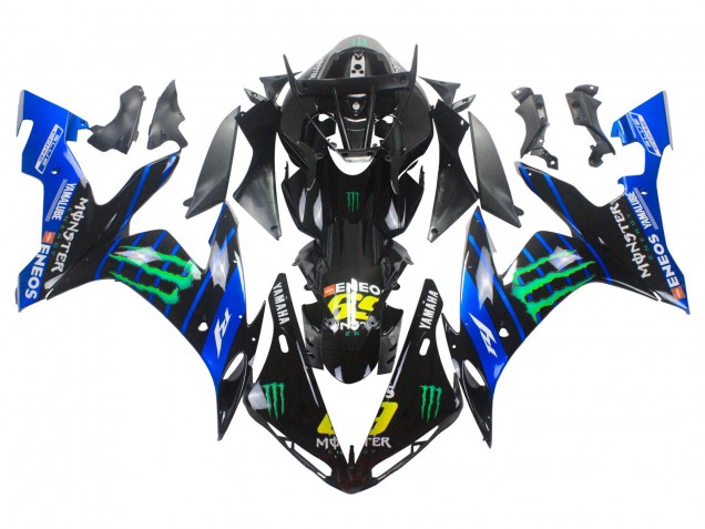 Carenados Moto Yamaha YZF 1000 R1 2004-2006 - Azul Negro Amarillo Verde Monstruo Yamalube ENEOS 69