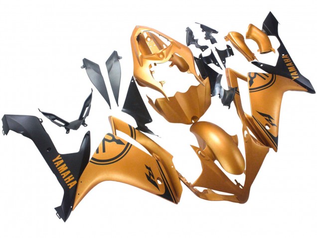 Carenados Moto Yamaha YZF 1000 R1 2007-2008 - Oro Negro