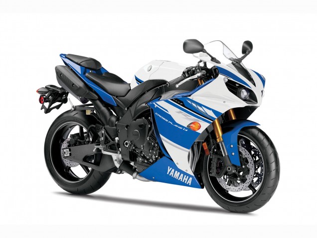 Carenados Moto Yamaha YZF 1000 R1 2007-2008 - Blanco Azul Claro