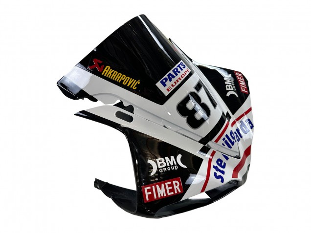 Carenados Moto Yamaha YZF 1000 R1 2009-2011 - Negro Brillante Blanco Rojo Volvo Fimer Yamalube 87
