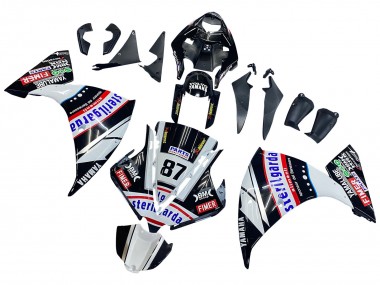 Carenados Moto Yamaha YZF 1000 R1 2012-2014 - Negro Brillante Blanco Rojo Fimer Yamalube Sterilgarda 87