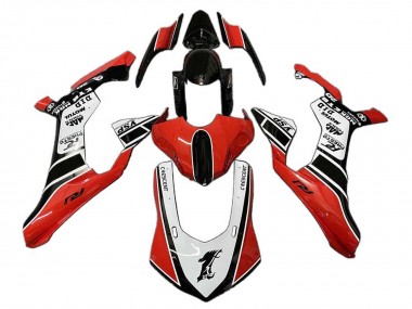 Carenado Moto Yamaha YZF 1000 R1 2020-2025 - Blanco Rojo Negro