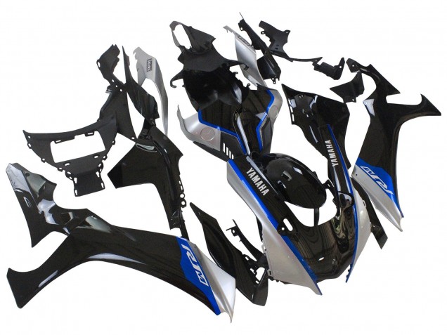 Carenados Moto Yamaha YZF 1000 R1 2020-2025 - Negro Brillante Plata Azul