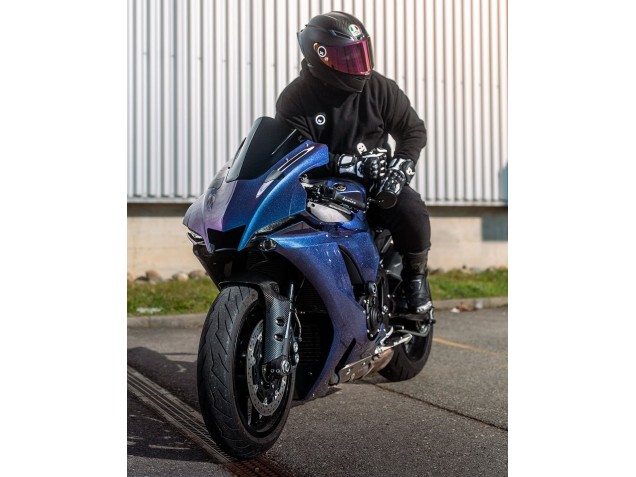 Carenados Moto Yamaha YZF 1000 R1 2020-2025 - Gradiente Azul Púrpura