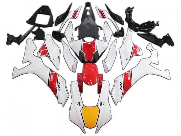 Carenados Moto Yamaha YZF 1000 R1 2020-2025 - Blanco Rojo Amarillo