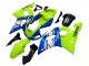 Carenados Moto Yamaha YZF 600 R6 1998-2002 - Neon Verde Azul Blanco Champions