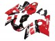 Carenado Moto Yamaha YZF 600 R6 1998-2002 - Rojo Blanco Negro Brillante