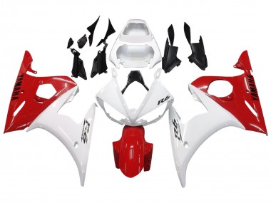 Carenados Moto Yamaha YZF R6S 2006-2009 - Blanco Rojo