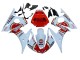 Carenados Moto Yamaha YZF R6S 2006-2009 - Blanco Rojo Lucky Strike Motul