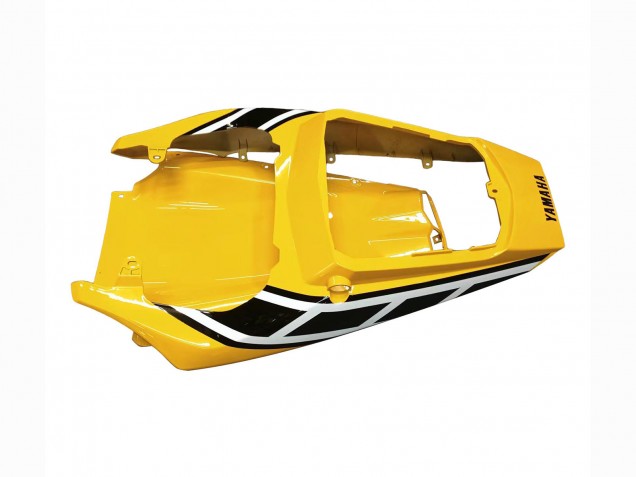 Carenados Moto Yamaha YZF R6S 2006-2009 - Amarillo Blanco Negro Brillante