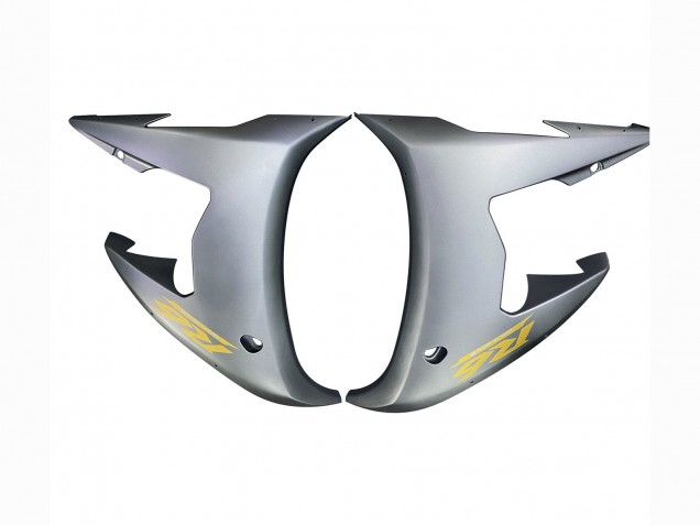 Carenados Moto Yamaha YZF R6S 2006-2009 - Gris Mate Negro Mate Oro Calcomanías
