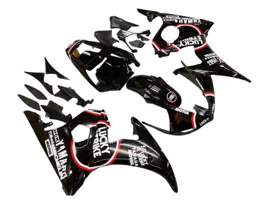 Carenados Moto Yamaha YZF R6S 2006-2009 - Negro Brillante Rojo Blanco Lucky Strike Motul