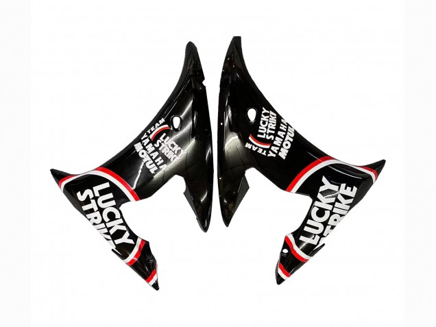 Carenados Moto Yamaha YZF R6S 2006-2009 - Negro Brillante Rojo Blanco Lucky Strike Motul