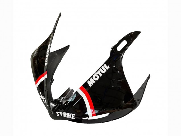 Carenados Moto Yamaha YZF R6S 2006-2009 - Negro Brillante Rojo Blanco Lucky Strike Motul