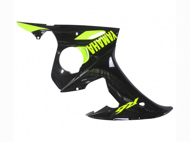 Carenados Moto Yamaha YZF R6S 2006-2009 - Negro Brillante Neon Amarillo