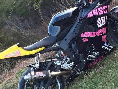 Carenados Moto Yamaha YZF R6 2003-2004 - Amarillo Rosa Negro Brillante Rossi Repsol 46