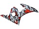 Carenados Moto Yamaha YZF R6 2003-2004 - Negro Rojo Gris Camouflage