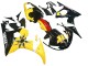 Carenados Moto Yamaha YZF 600 R6 2005 - Negro Amarillo Rojo 46