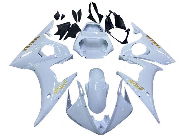 Carenados Moto Yamaha YZF 600 R6 2005 - Blanco Oro