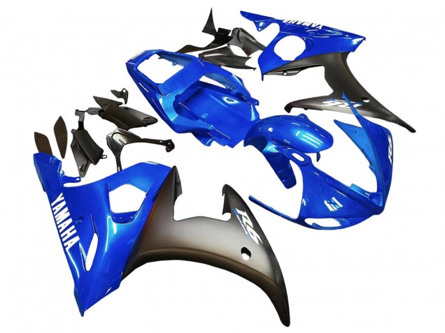 Carenados Moto Yamaha YZF 600 R6 2005 - Azul Negro Mate