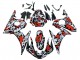 Carenados Moto Yamaha YZF 600 R6 2005 - Negro Rojo Gris Camouflage