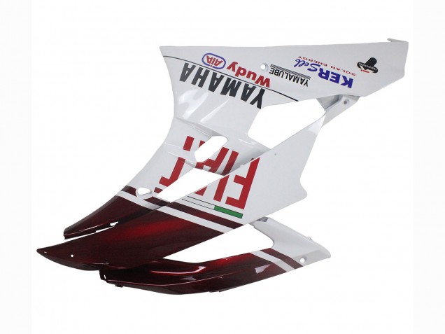 Carenados Moto Yamaha YZF 600 R6 2006-2007 - Blanco Rojo Granate Fiat Acer Yamalube
