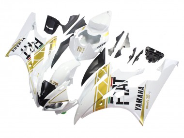 Carenados Moto Yamaha YZF 600 R6 2006-2007 - Blanco Oro Negro Fiat