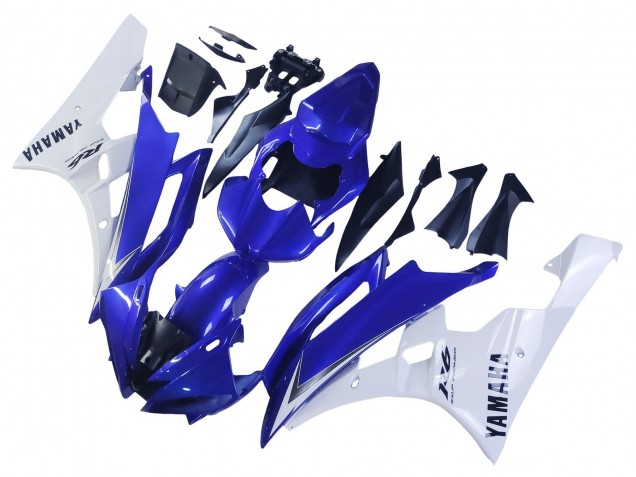 Carenados Moto Yamaha YZF 600 R6 2006-2007 - Blanco Azul Negro