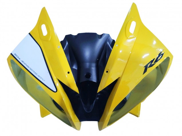 Carenados Moto Yamaha YZF 600 R6 2006-2007 - Amarillo Blanco Negro Brillante Motul