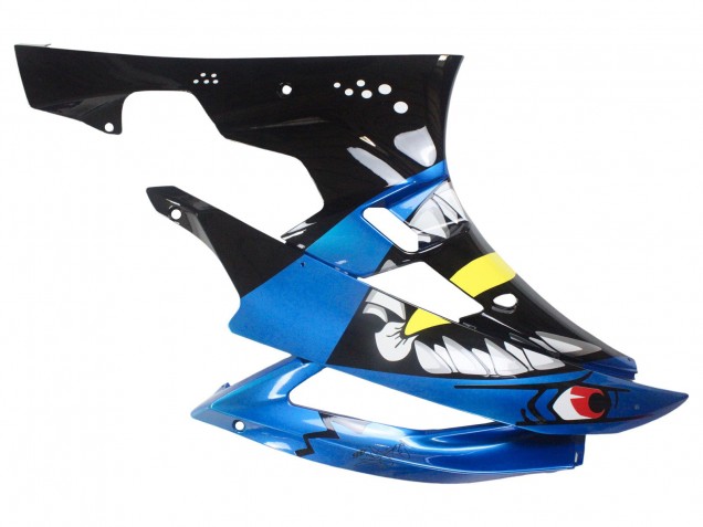 Carenados Moto Yamaha YZF 600 R6 2006-2007 - Azul Neon Verde Negro Tiburón