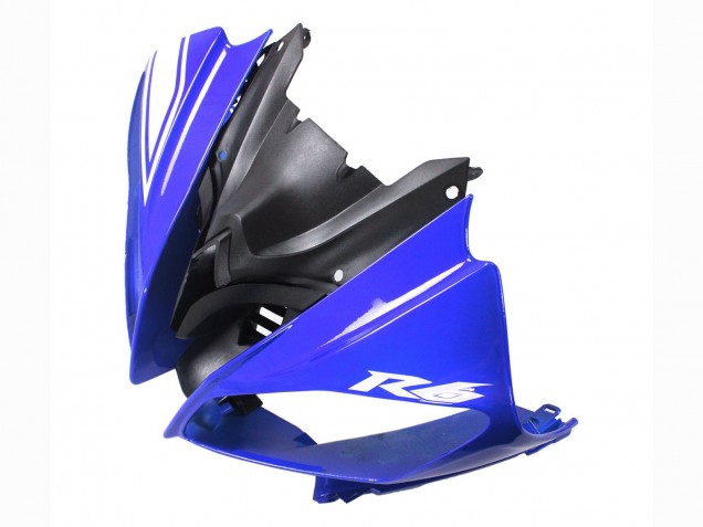 Carenados Moto Yamaha YZF 600 R6 2008-2016 - Blanco Azul Negro Brillante