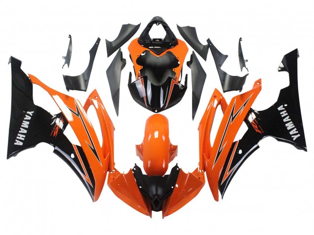 Carenados Moto Yamaha YZF 600 R6 2008-2016 - Naranja Negro