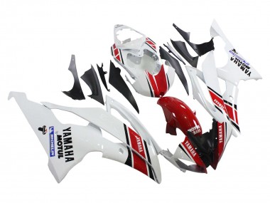 Carenados Moto Yamaha YZF 600 R6 2008-2016 - Blanco Rojo Negro Motul Michelin