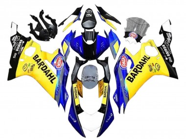 Carenados Moto Yamaha YZF 600 R6 2008-2016 - Amarillo Azul Negro Bardahl