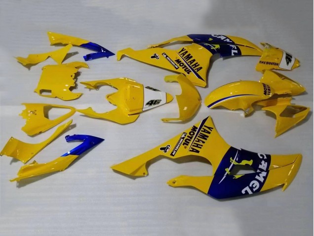 Carenados Moto Yamaha YZF 600 R6 2008-2016 - Amarillo Azul Camello Motul Michelin