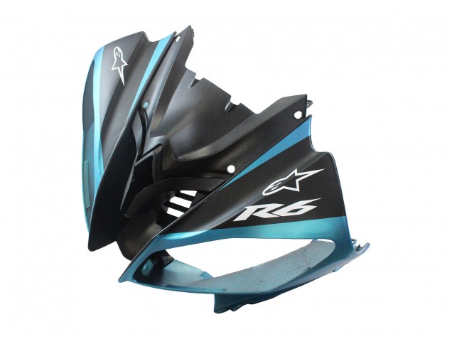 Carenados Moto Yamaha YZF 600 R6 2008-2016 - Azul Claro Negro Mate Petronas ENEOS