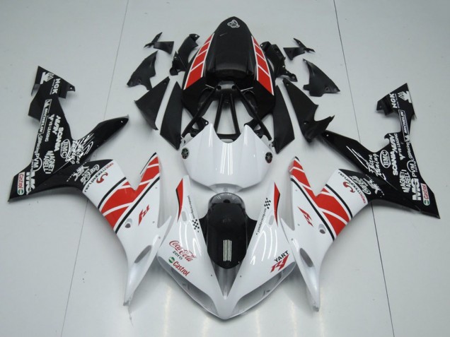 Carenados Moto Yamaha YZF R1 2004-2006 - Blanco Rojo Negro Castrol