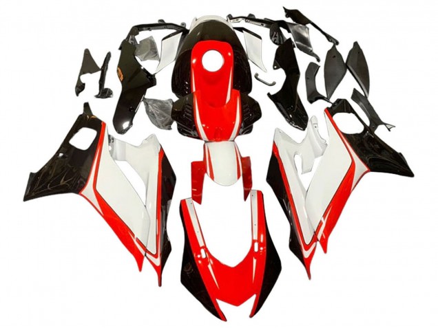 Carenados Moto Yamaha YZF 600 R6 2017-2025 - Blanco Rojo Negro Brillante