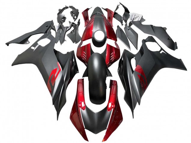 Carenados Moto Yamaha YZF 600 R6 2017-2025 - Rojo Negro Mate