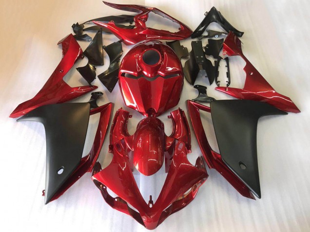 Carenados Moto Yamaha YZF R1 2007-2008 - Rojo Negro Mate