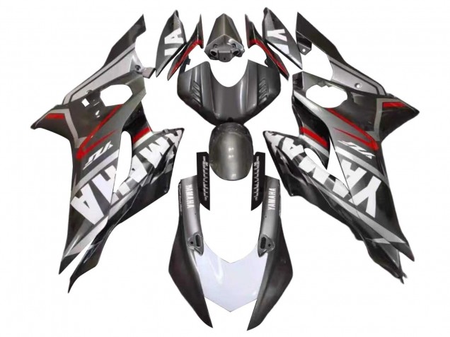 Carenados Moto Yamaha YZF 600 R6 2017-2025 - Negro Mate Blanco Rojo