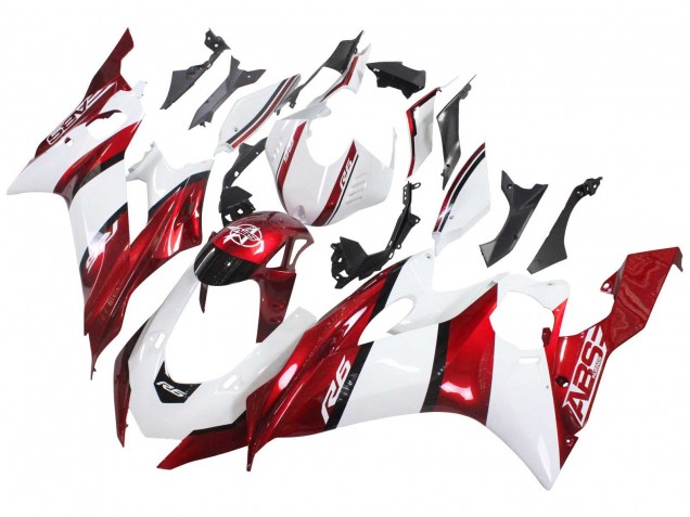 Carenados Moto Yamaha YZF 600 R6 2017-2025 - Blanco Rojo Negro