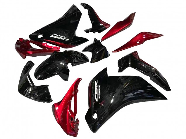 Carenados Moto Honda CBR250RR 2011-2015 - Negro Brillante Rojo