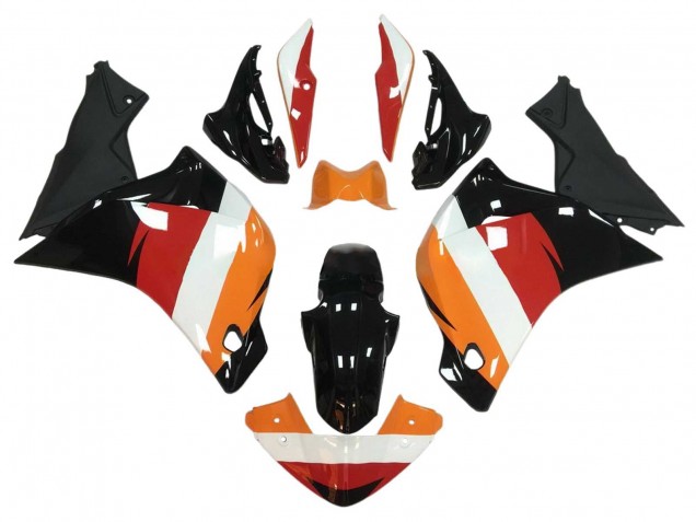 Carenados Moto Honda CBR250RR 2011-2015 - Naranja Blanco Rojo Negro Brillante