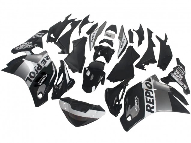 Carenados Moto Honda CBR250RR 2011-2015 - Plata Blanco Negro Brillante Repsol
