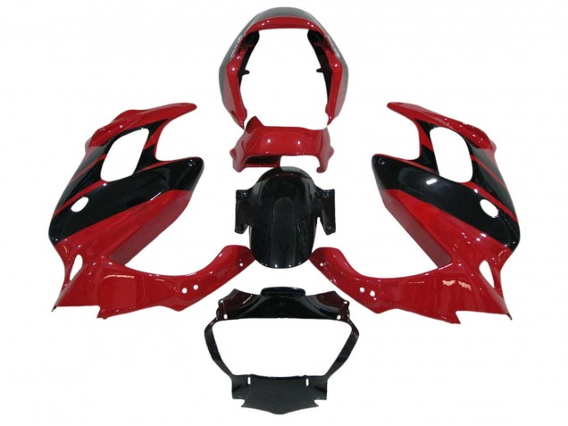 Carenados Moto Honda VTR1000F 1997-2005 - Rojo Negro Brillante