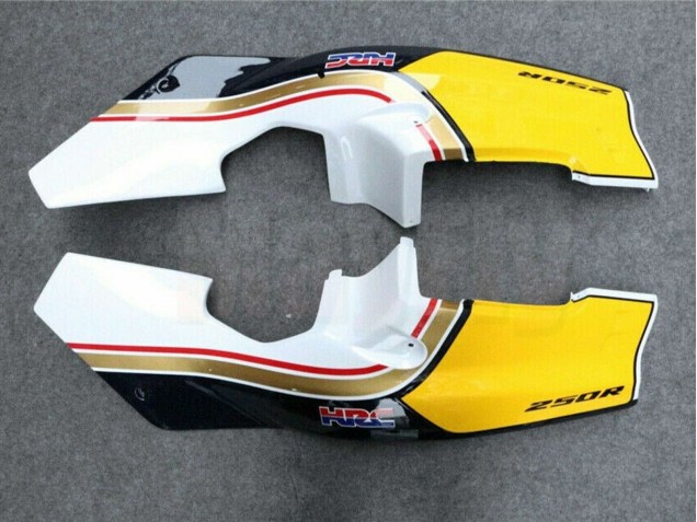 Carenados Moto Honda NSR250R 1988-1989 - Blanco Amarillo Oro Negro Brillante